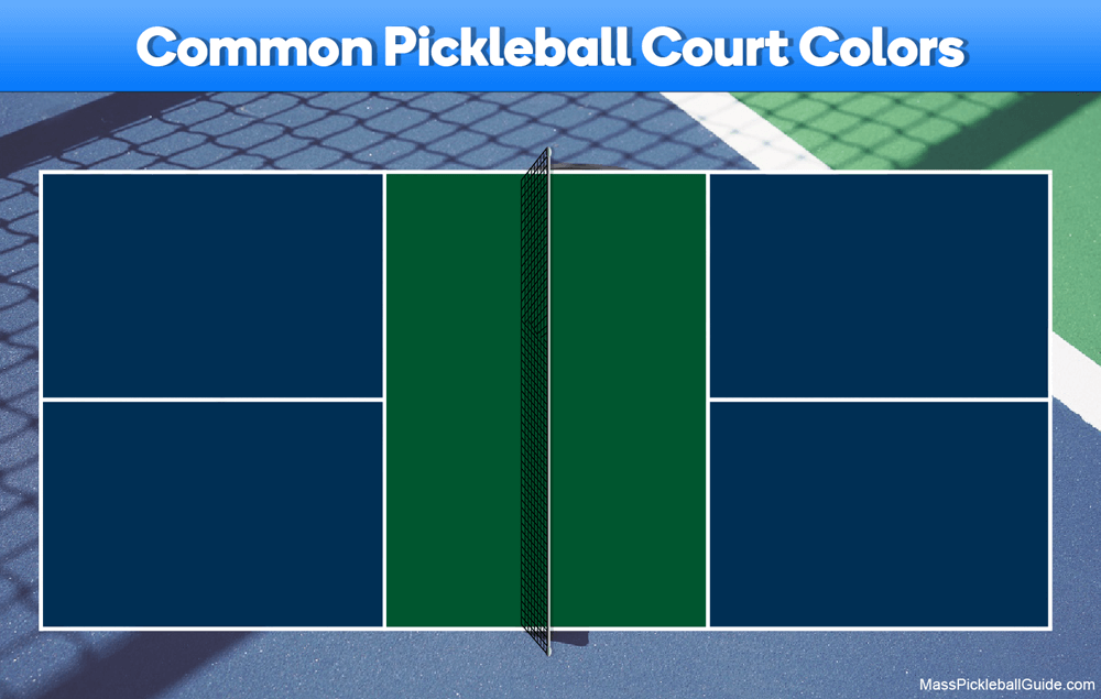 common pickleball court colors
