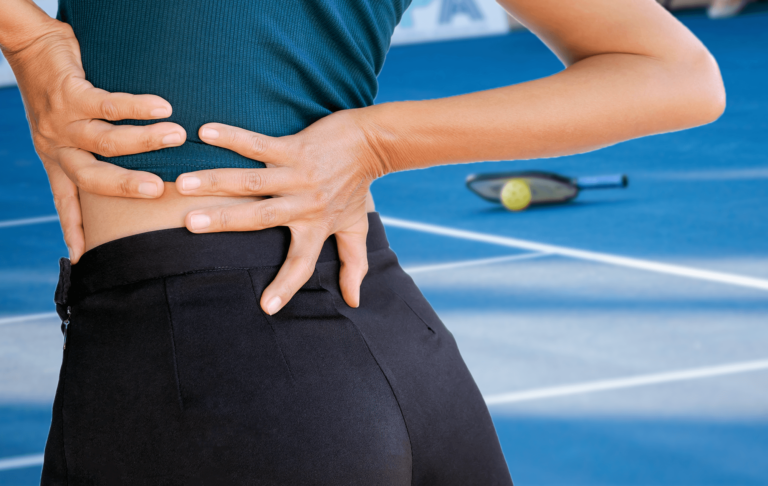 Hip flexors and back pain in pickleball: play pain-free and enhance your performance