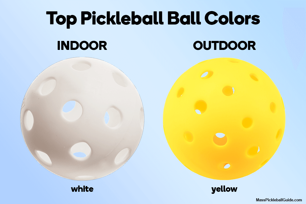indoor and outdoor pickleball ball color