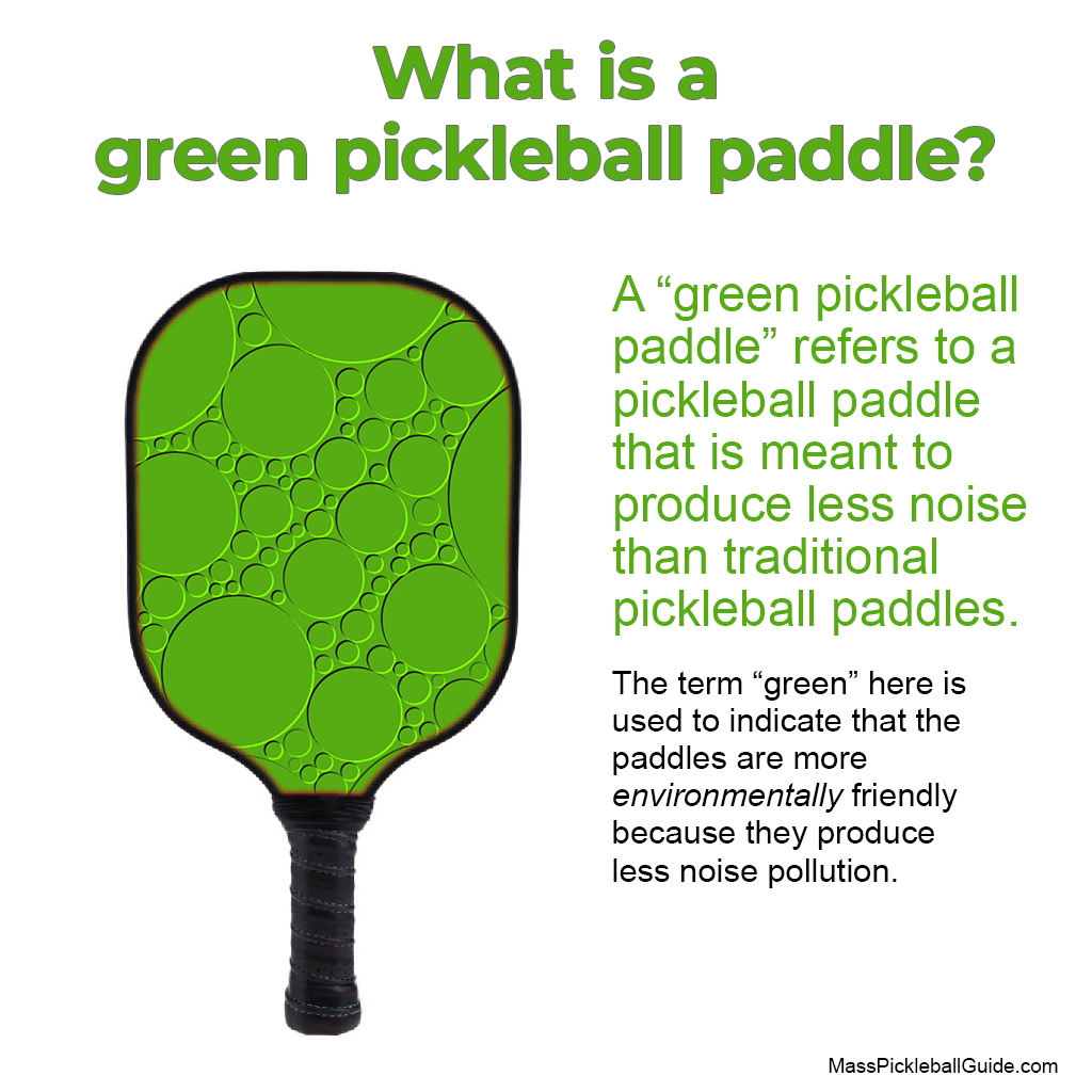 green quiet pickleball paddle